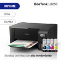 Impresora Multifuncional Epson Ecotank L3250, Wi-fi Color Negro