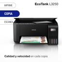 Impresora Multifuncional Epson Ecotank L3250, Wi-fi Color Negro