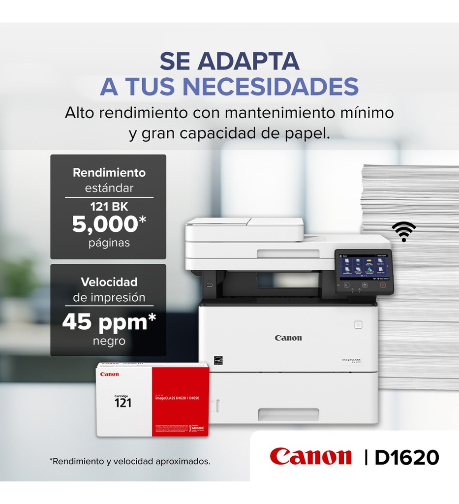 MULTIFUNCIONAL CANON MOD IMAGECLASS D1620 MONOCROMATICA LASER R-2223C024AA 