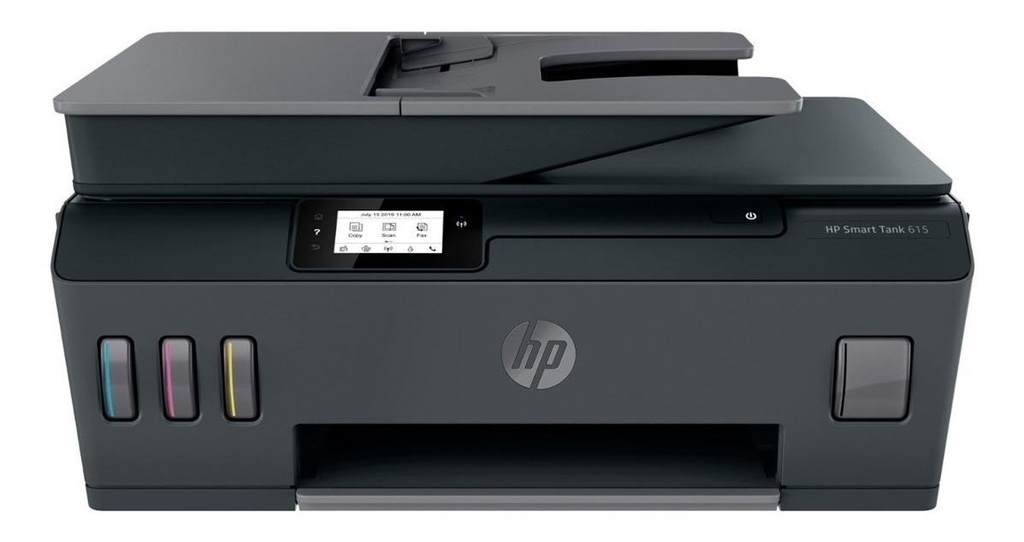Impresora Multifuncional Hp Smart Tank 615, Tinta Continua, Color, Wi-fi, Smart App, Adf Alimentador Automático, Fax
