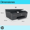 Impresora Multifuncional Hp Smart Tank 615, Tinta Continua, Color, Wi-fi, Smart App, Adf Alimentador Automático, Fax