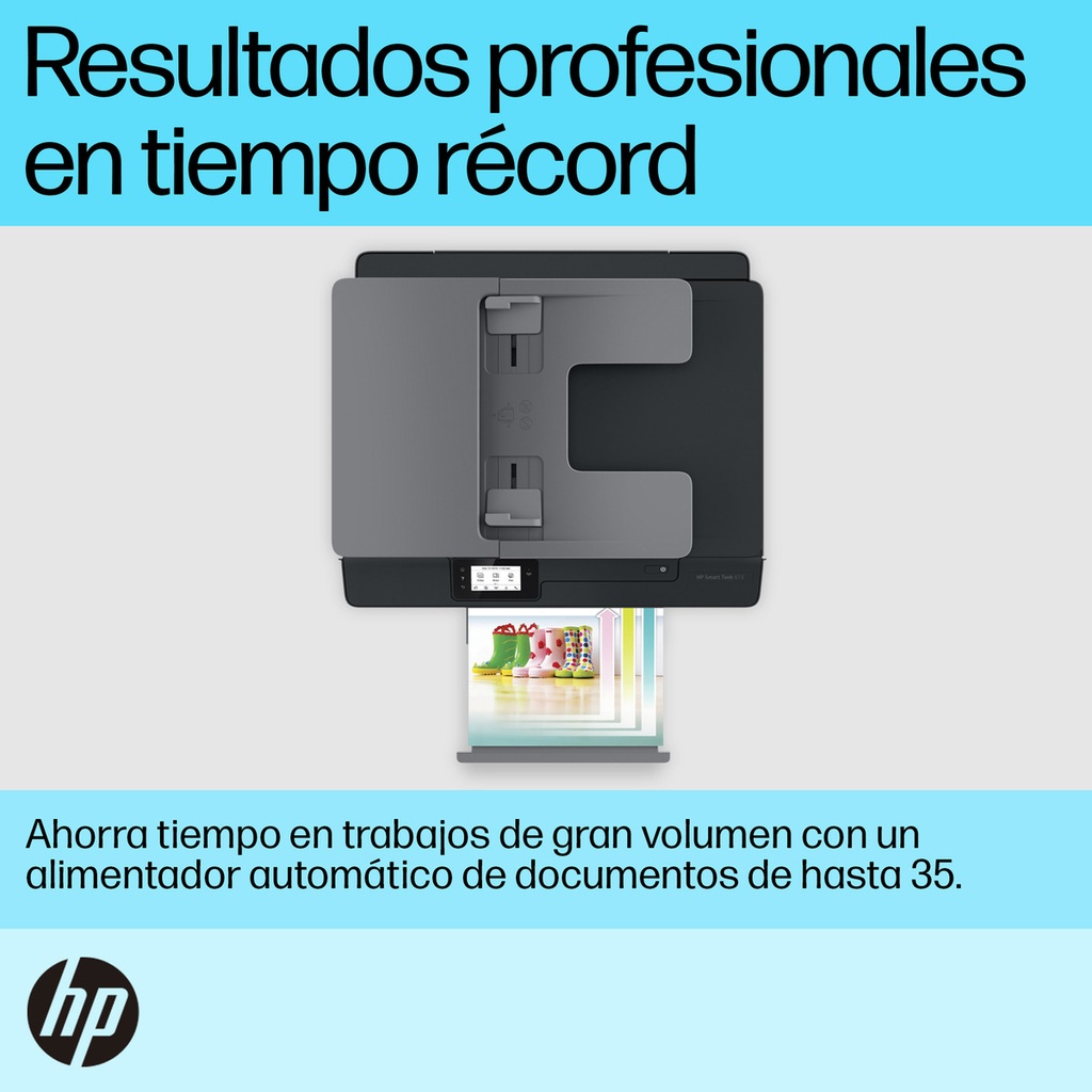 Impresora Multifuncional Hp Smart Tank 615, Tinta Continua, Color, Wi-fi, Smart App, Adf Alimentador Automático, Fax