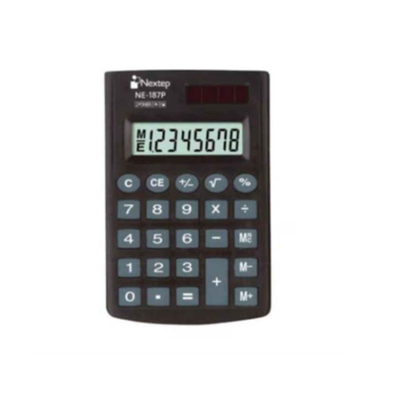 CALCULADORA NEXTEP 8 DIGITOS DE BOLSILLO CON CARTERA   NE-187P