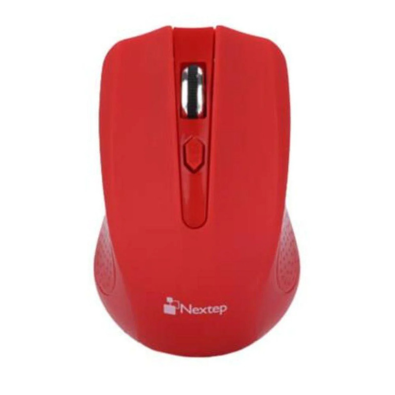MOUSE NEXTEP INALAMBRICO USB COLOR ROJO 1600 DPI BATERIAS INCLUIDAS NE-411