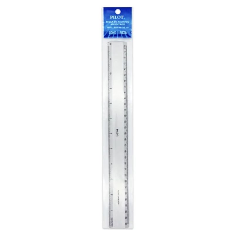 REGLA PILOT R30, METALICA DE ALUMINIO DE 30 CM P1700
