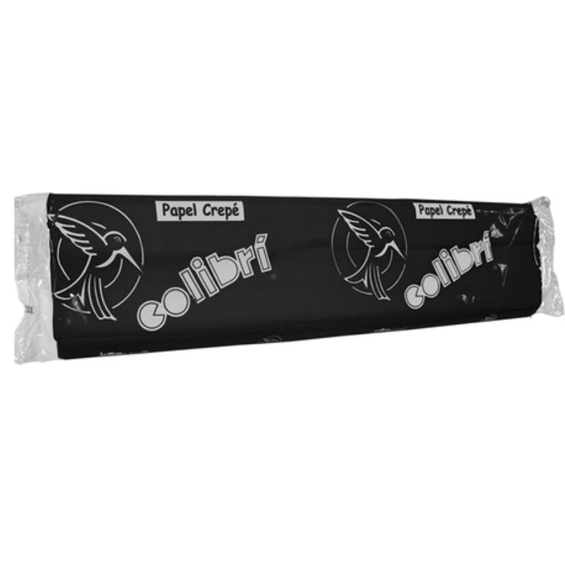 PAPEL COLIBRI CREPE, COLOR NEGRO    PAP-PCRNE