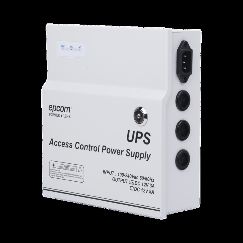 FUENTE DE PODER EPCOM PL12DC3ABK PROFESIONAL DE 1 SALIDA DE 11-15 VCC / 3 AMPER / TEMPORIZADOR INTEGRADO / SOPORTA BATERÍA DE RESPALDO (NO INCLUIDA) / VOLTAJE DE ENTRADA: 96 - 264 VCA.PL12DC3ABK