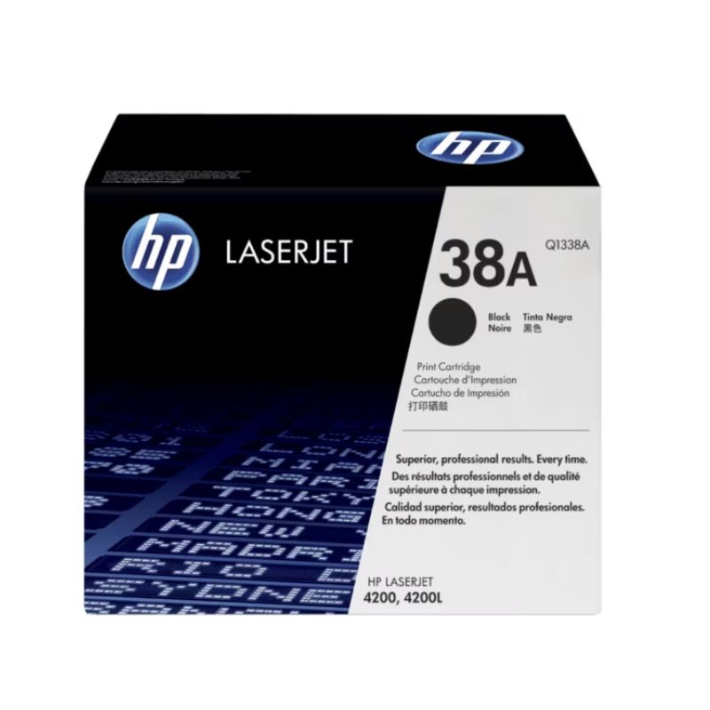 TONER HP MOD 38A, LASERJET 4200 NEGRO   Q1338A