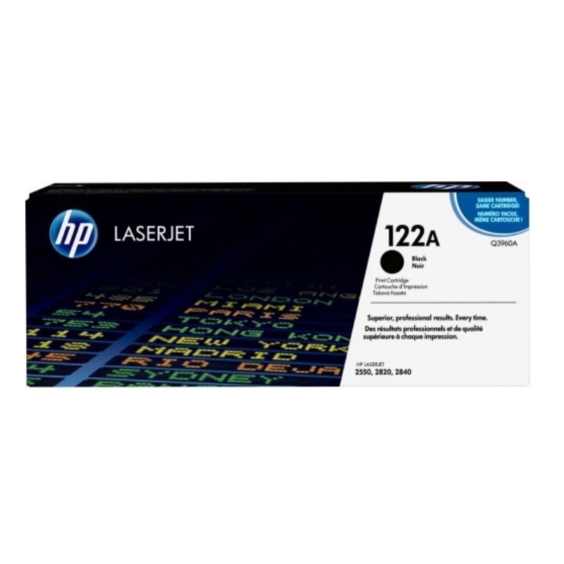 TONER HP MOD 122A, LASERJET 2550L, 2550LN, 2550N, 2820, 2830, 2840 NEGRO Q3960A