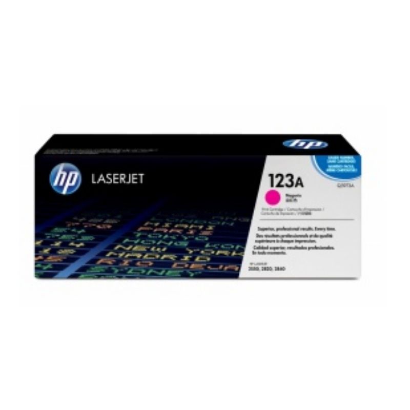 TONER HP MOD 123A, SERIES COLOR LASERJET 2550, 2550LN, 2550N, 2820, 2840 MAGENTA   Q3973A