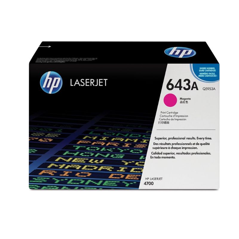 TONER HP MOD 643A, LASERJET 4700 MAGENTA  Q5953A