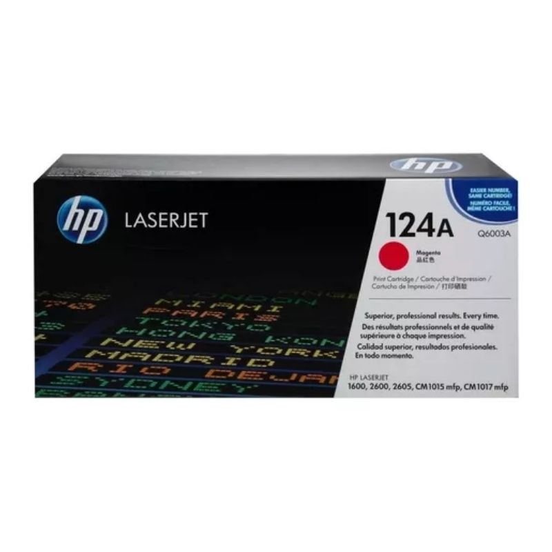 TONER HP MOD 124A, LASERJET 2600 MAGENTA   Q6003A