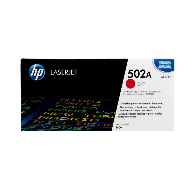 TONER HP MOD 502A, LASERJET SERIES 3600/3800, COLOR MAGENTA  Q6473A