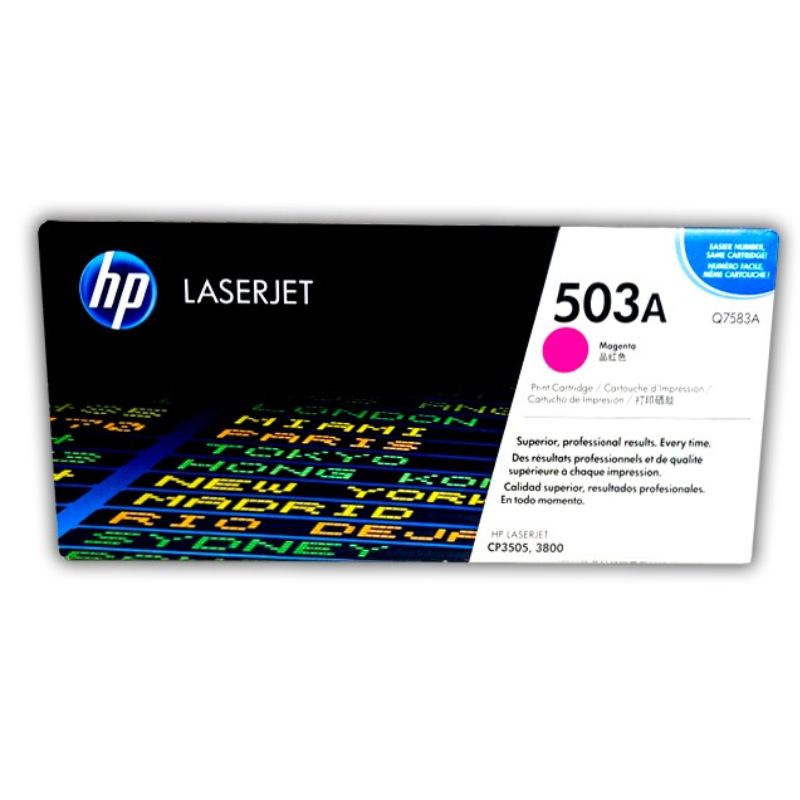 TONER HP MOD 503A, SERIES LASERJET 3800/CP3505 COLOR MAGENTA  Q7583A