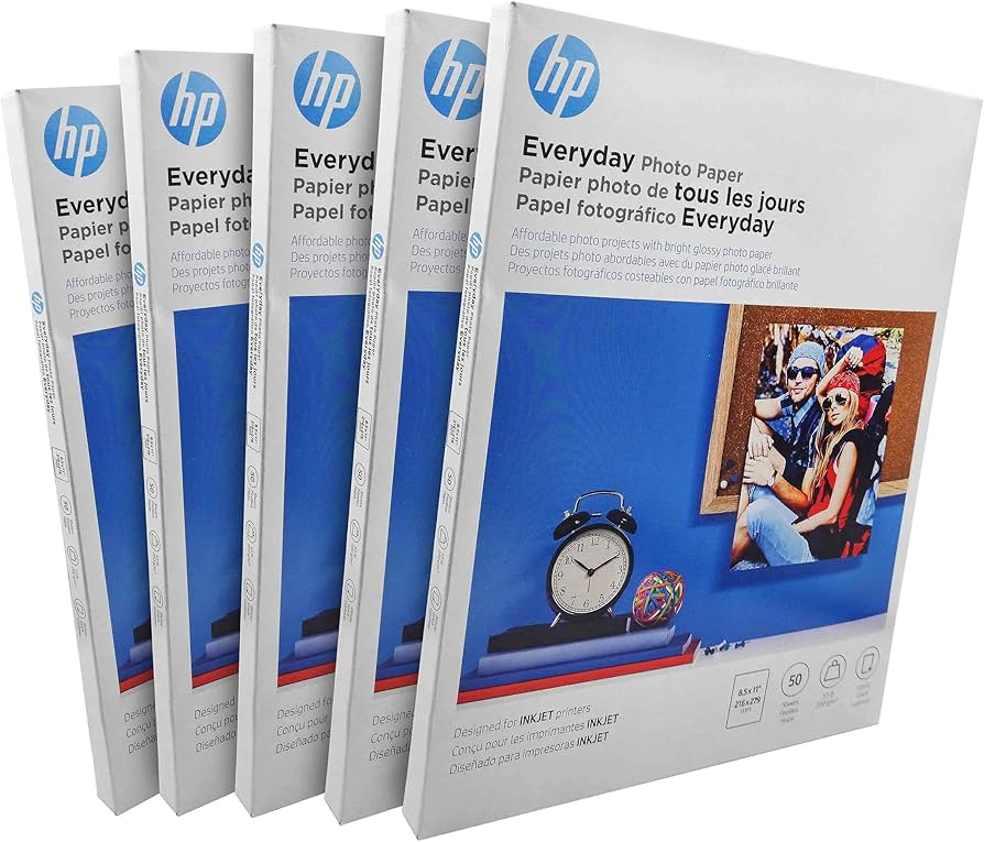 PAPEL FOTOGRAFICO HP MOD Q8723A, EVERYDAY SEMI GLOSS, PHOTO PAPER, CARTA, 50 HOJAS    Q8723A