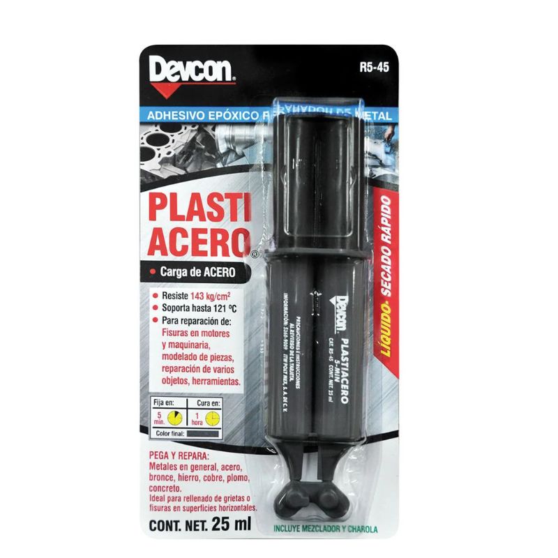 JERINGA PLASTIACERO DEVCON PEGADO EN 5 MINUTOS LIQUIDO   R5-45