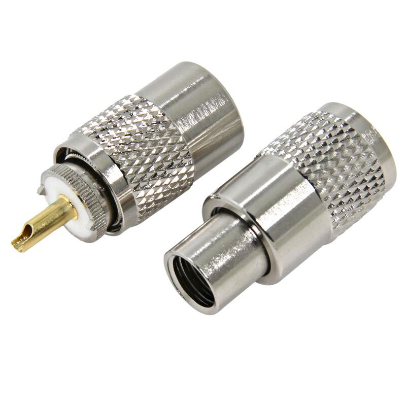 CONECTOR UHF MACHO (PL-259) DE ANILLO PLEGLABLE PARA RG-8, BELDEN 8237, RG-213/U 8267 RFU-507