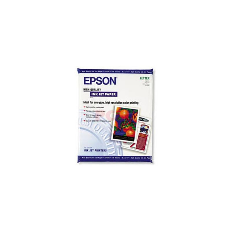 PAPEL ALTA CALIDAD INKJET EPSON, MOD AMERICAN, S041111-ML, CARTA 100 HOJAS   S041111-ML