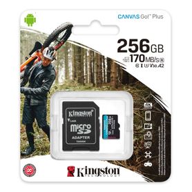 MICRO SD KINGSTON TECHNOLOGY MEMKGN1910, 256 GB, NEGRO, SDCS2/256GB