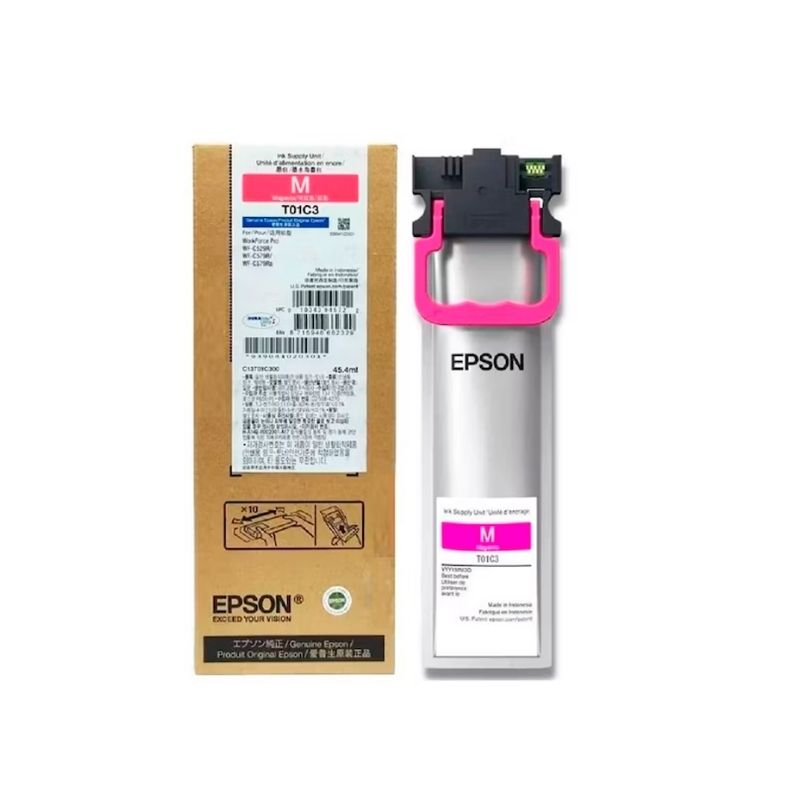 TINTA EPSON T01C COLOR MAGENTA PARA WF-PRO C579R 5.000 IMPRESIONES, T01C300