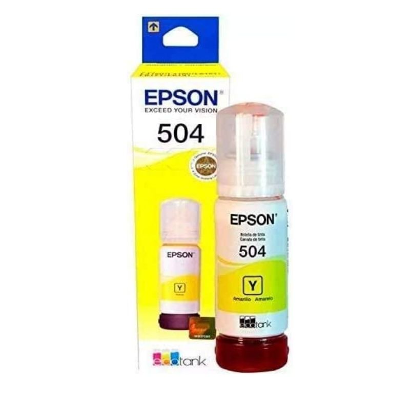 TINTA EPSON MOD 504, 70 ML, SERIES L1450/ L1460, COLOR AMARILLO T504420-AL