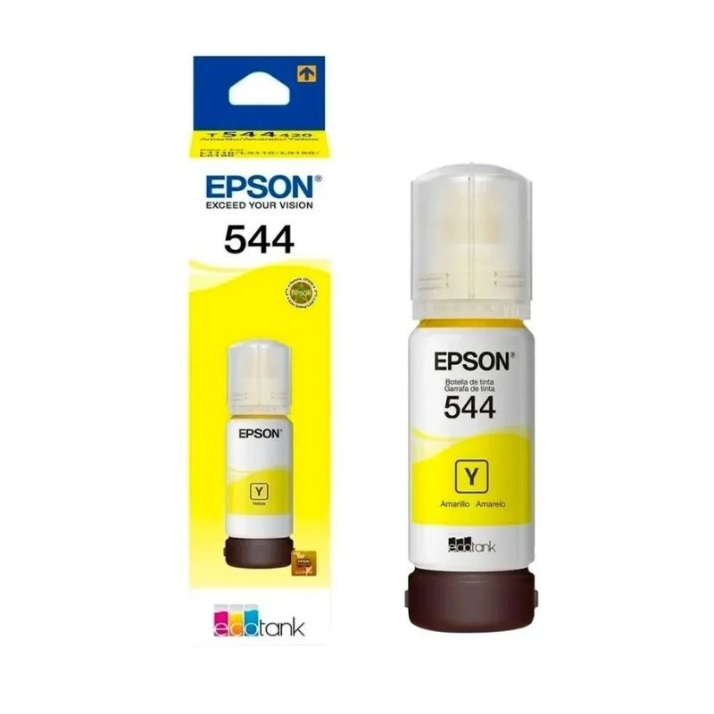 TINTA EPSON MOD 544, SERIES ECOTANK L110 / L3110 /L3150 /L5190, COLOR AMARILLO T544420-AL