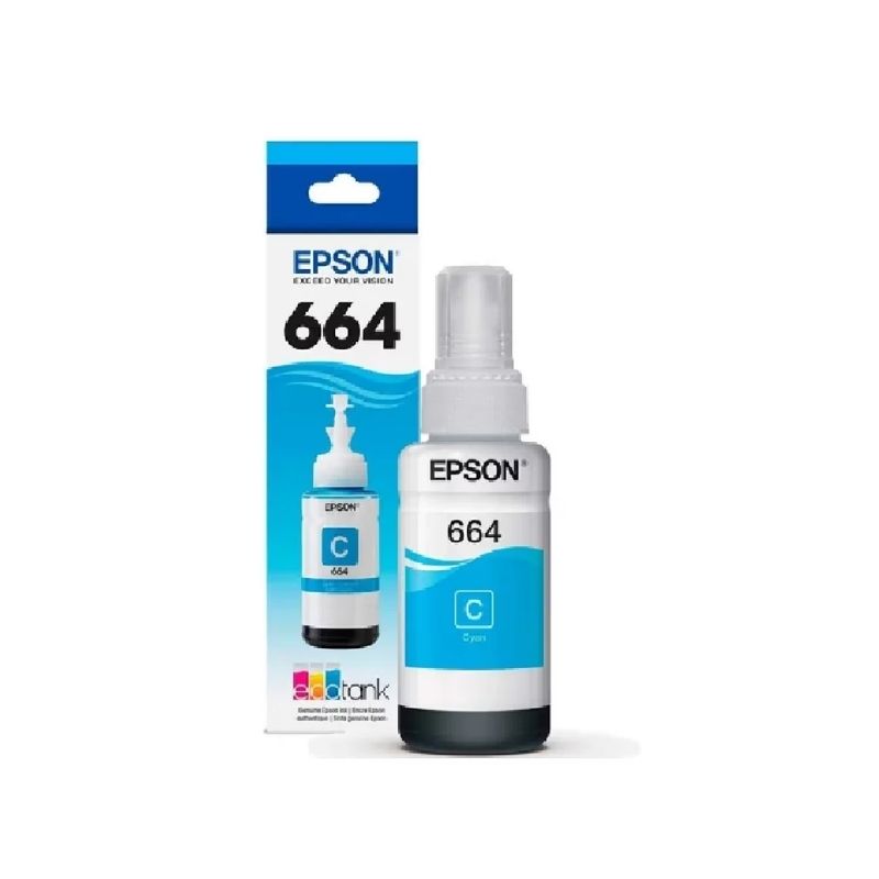 TINTA EPSON MOD 664, SERIES L200 BOTELLA 70ML CYAN T664220-AL