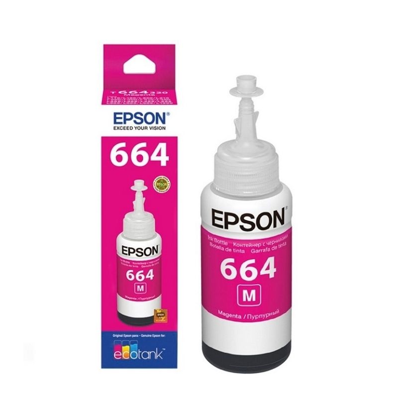 TINTA EPSON MOD 664, SERIES L200 BOTELLA 70ML MAGENTA T664320-AL