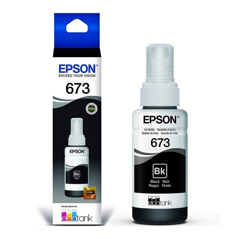 TINTA EPSON MOD 673, SERIES L800 BOTELLA 70ML NEGRO T673120-AL