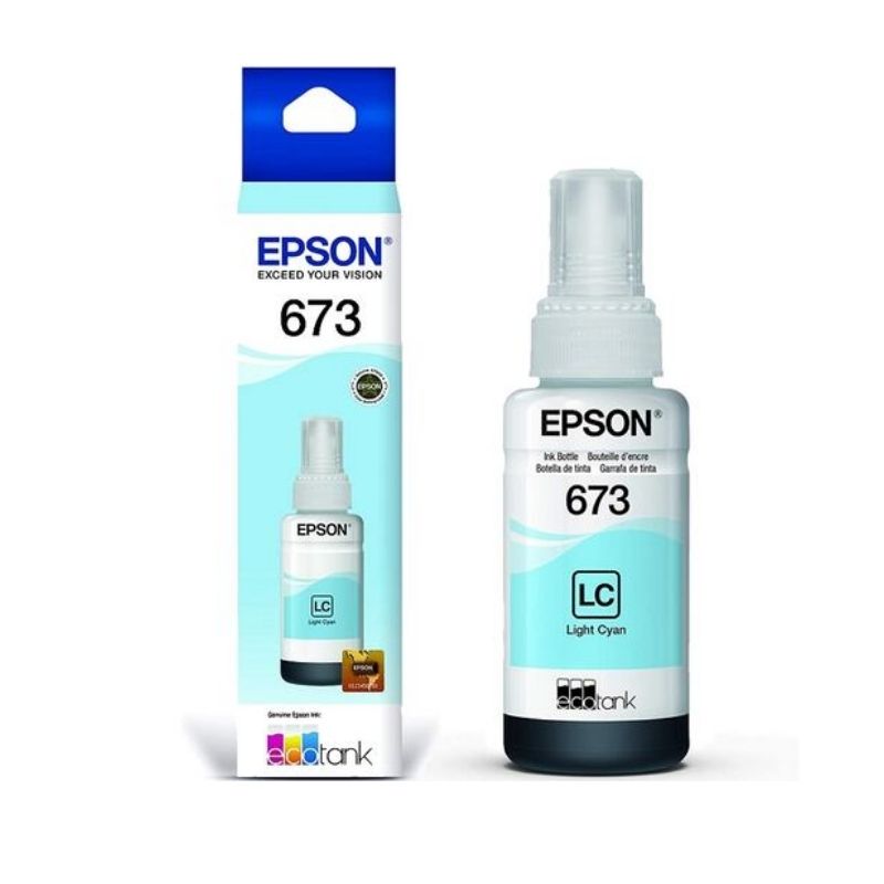 TINTA EPSON MOD 673, SERIES L800 BOTELLA 70ML CIAN LIGHT T673520-AL