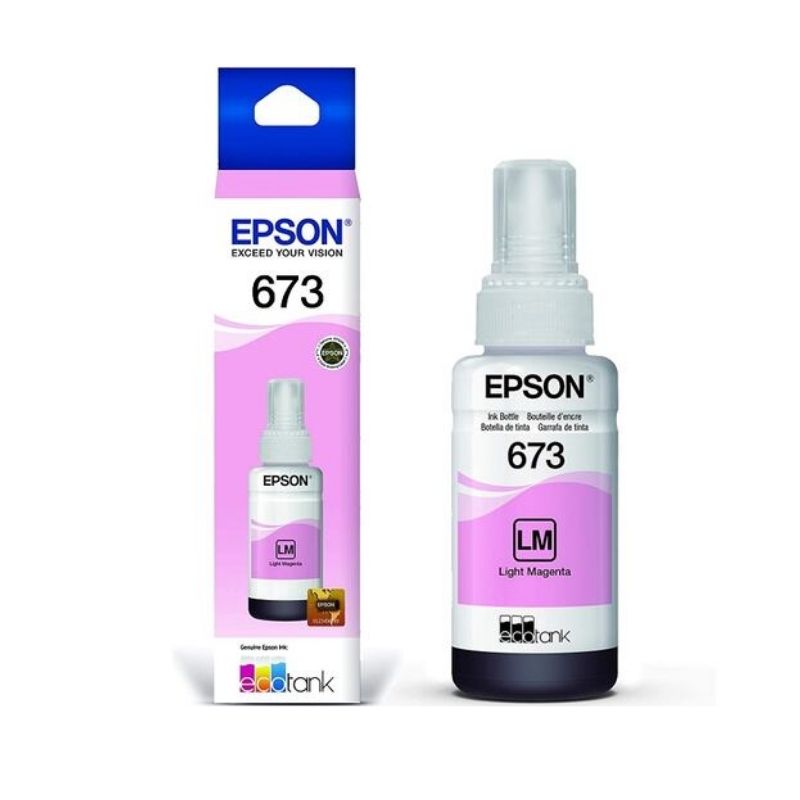 TINTA EPSON MOD 673, SERIES L800 BOTELLA 70ML MAGENTA LIGHT T673620-AL