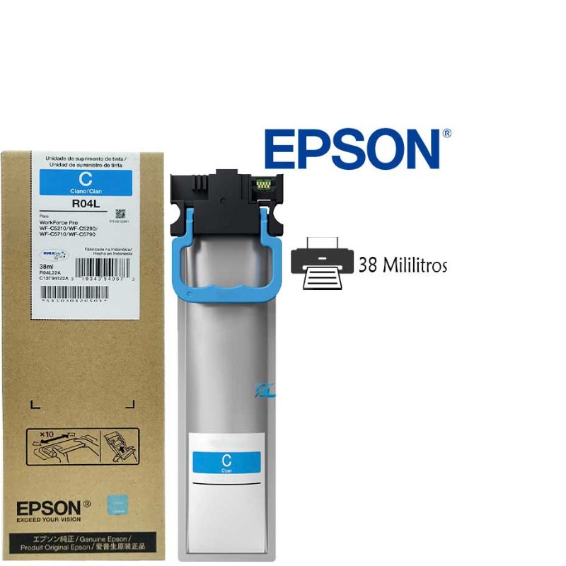 BOLSA DE TINTA EPSON MOD WF-C5290/WF-C5790, CYAN T941220-AL