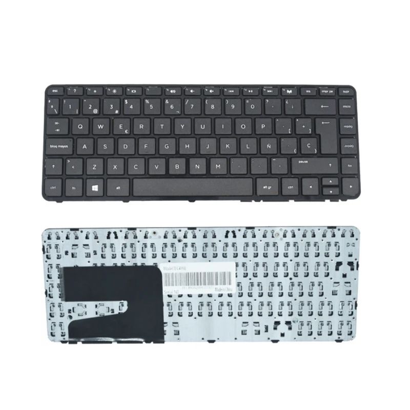 TECLADO GENERICO PARA HP TEC495B COLOR NEGRO, COMPATIBLE 240 G2, 245 G3, 14-G000, 14-R000, 14-D000, 14-W000   TEC495B