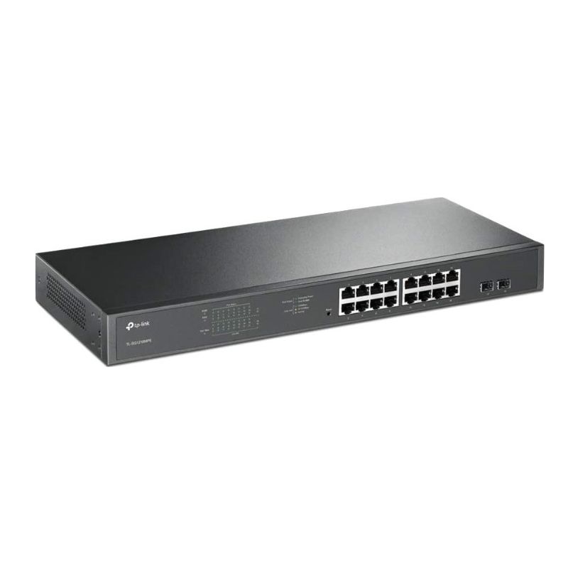 SWITCH TP-LINK TL-SG1218MPE GIGABIT ETHERNET JSTSTREAM, 16 PUERTOS 10/100/1000MBPS, 36GBIT/S, 8000 ENTRADAS - GESTIONADO    TL-SG1218MPE