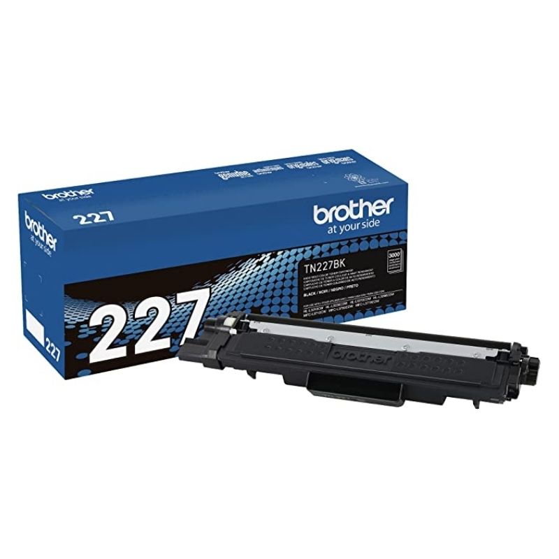 TONER BROTHER GENUINE TN-227BK ALTO RENDIMIENTO 3000 PAGINAS COLOR NEGRO TN227BK