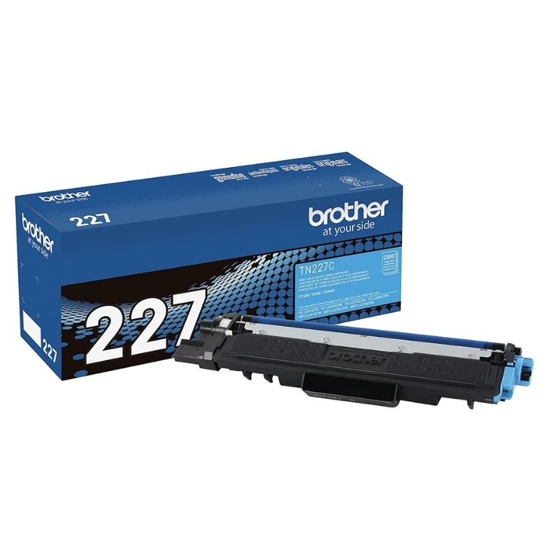 TONER BROTHER GENUINE TN-227C ALTO RENDIMIENTO 2300 PAGINAS COLOR CIAN TN227C