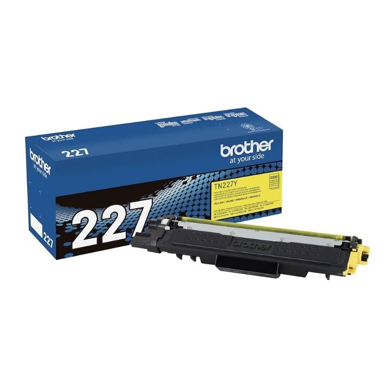 TONER BROTHER GENUINE TN-227Y ALTO RENDIMIENTO 2300 PAGINAS COLOR AMARILLO TN227Y