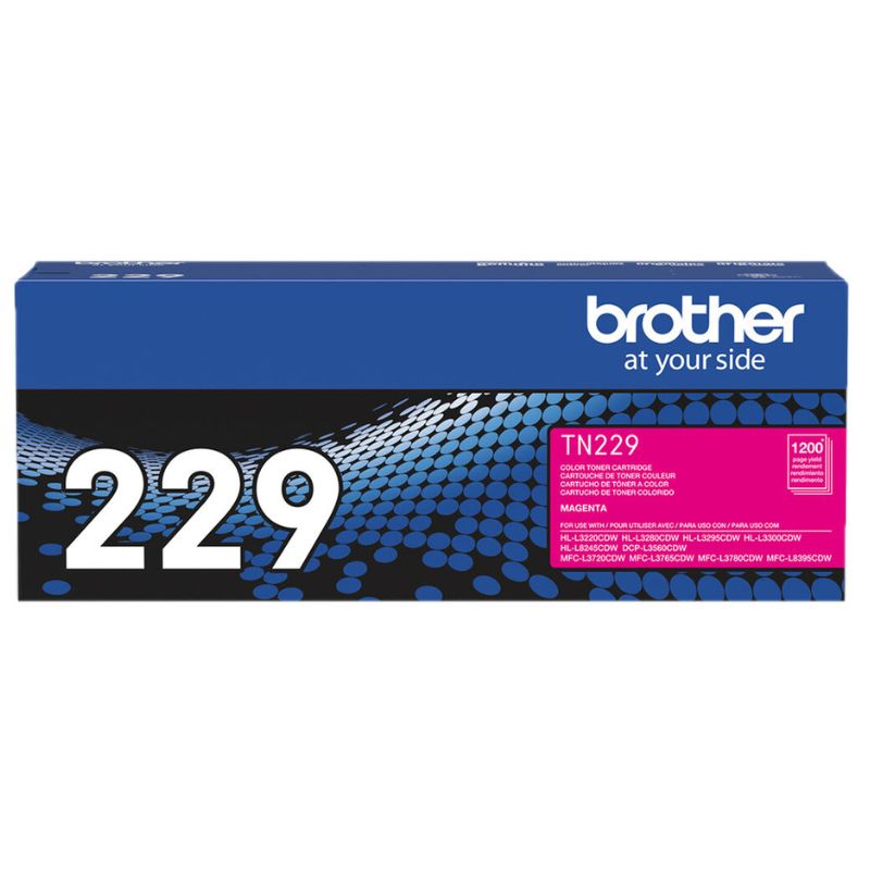 TONER BROTHER 229 RENDIMIENTO ESTÁNDAR COLOR MAGENTA 1200 PÁGINAS TN229M