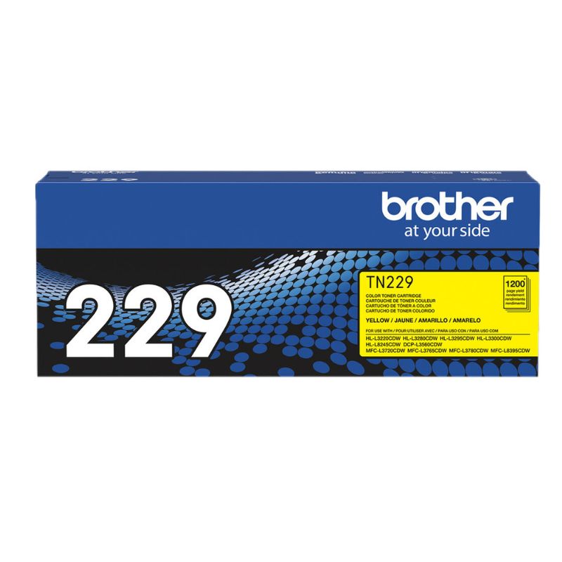 TONER BROTHER 229 RENDIMIENTO ESTANDAR COLOR AMARILLO 1200 PÁGINAS  TN229Y