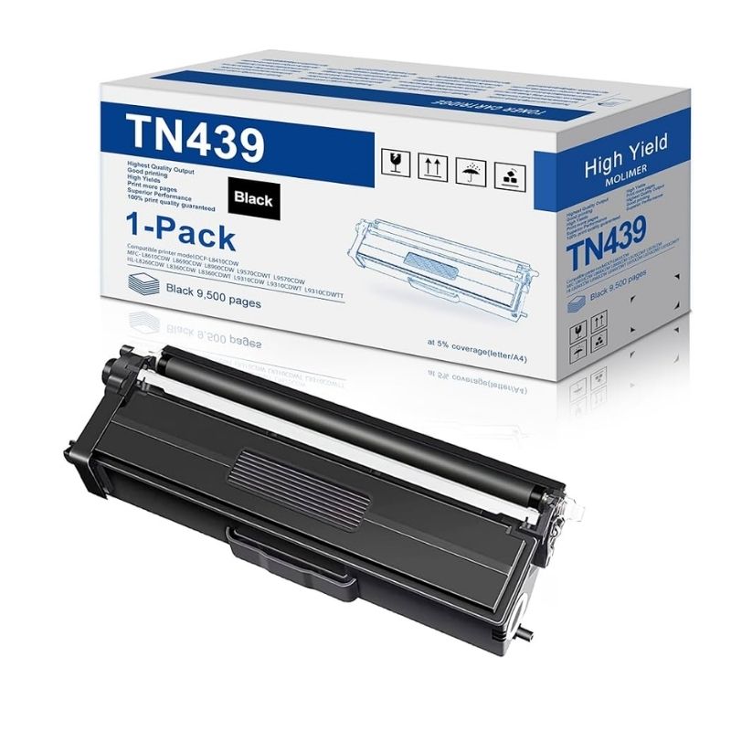 TONER BROTHER MOD 439, LASER, ULTRA ALTO RENDIMIENTO, 9000 PAGINAS, SERIES HL-L9310CDW/ MFC-L9570CDW, COLOR NEGRO TN439BK