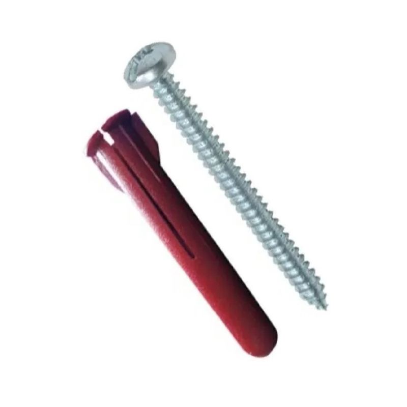 TAQUETES ROJOS THORSMAN 1 1/2" Y TORNILLOS 10MM X 1 1/2" (1103-05002) C/10PZAS TP-2X-KIT