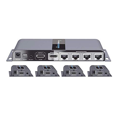 DISTRIBUIDOR DE VIDEO EPCOM TITANIUM MOD.TT718PRO, KIT COMPLETO MARCA EPCOM DISTRIBUIDOR DE 1 ENTRADA HDMI A 8 SALIDAS A 1080, TT718PRO