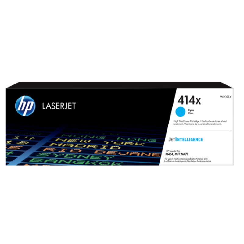 TONER HP MOD 414X, CIAN ORIGINAL LASERJET ALTO RENDIMIENTO 7500 PAGINAS   W2021X