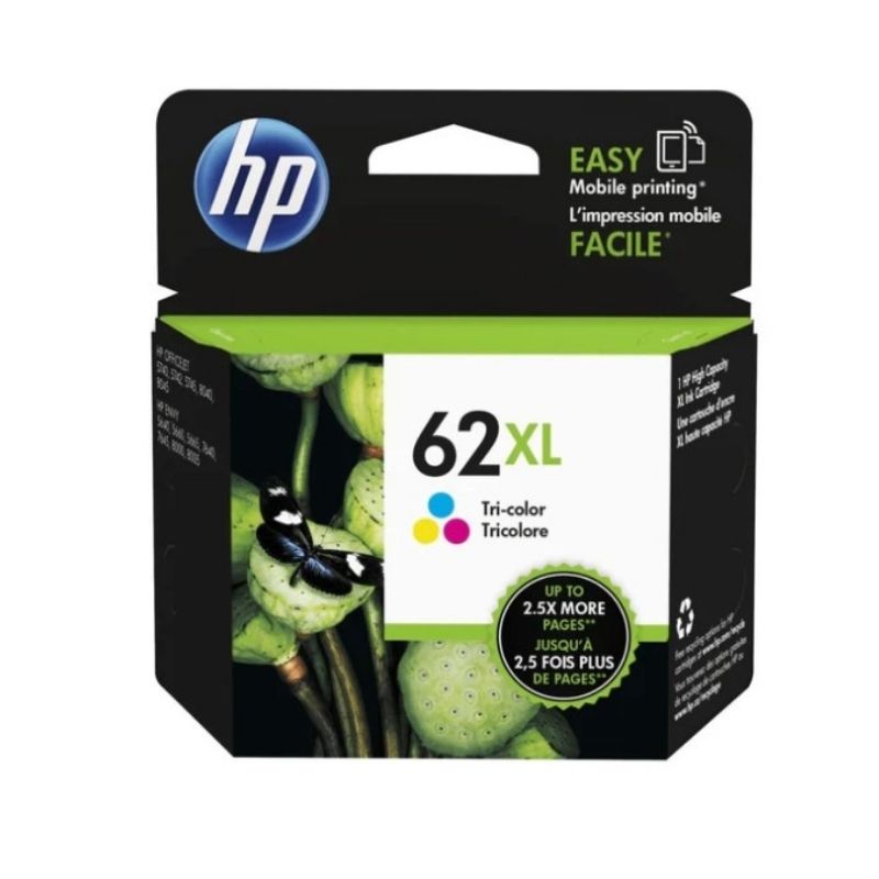 CARTUCHO HP MOD 62XL, SERIES OFFICEJET 200, ENVY 5640, TRICOLOR CIAN, MAGENTA, AMARILLO C2P07AL