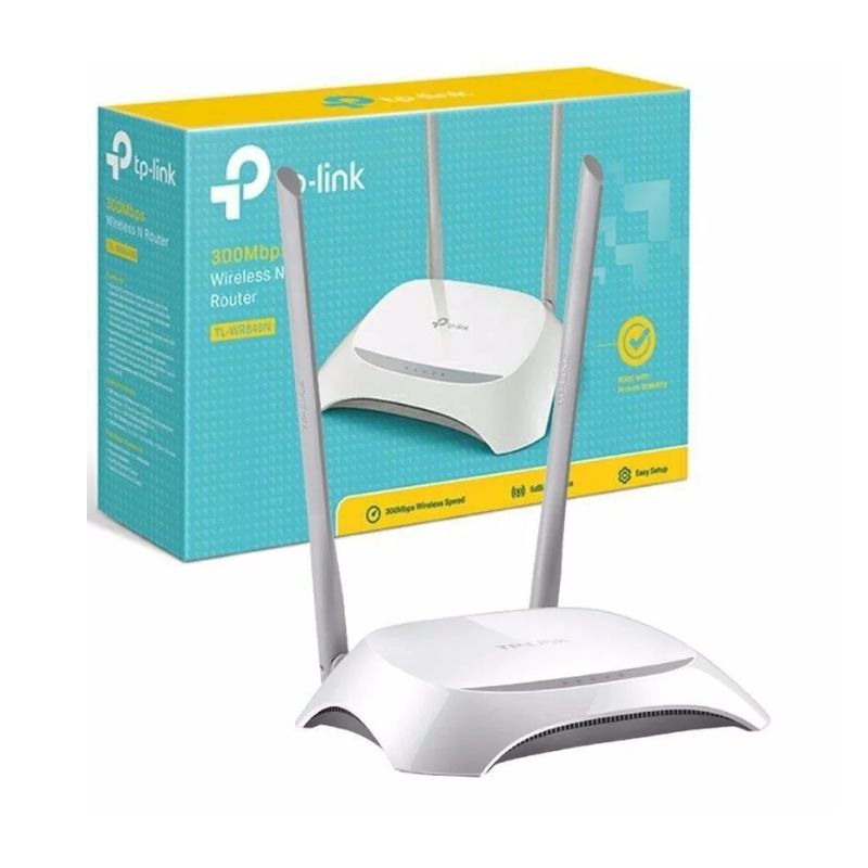 ROUTER TP-LINK MOD TL-WR840N 300MBPS N BROADCOM 2.4GHZ 802.11N/G/B, CSERV/DOA30D/24M TL-WR840N