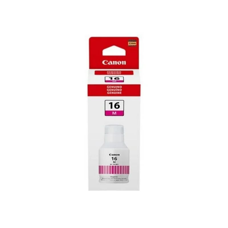 TINTA CANON MOD GI-16 M, SERIES MAXIFY GX6010, GX7010, HASTA 14,000 PAGINAS, COLOR MAGENTA 4419C001AA