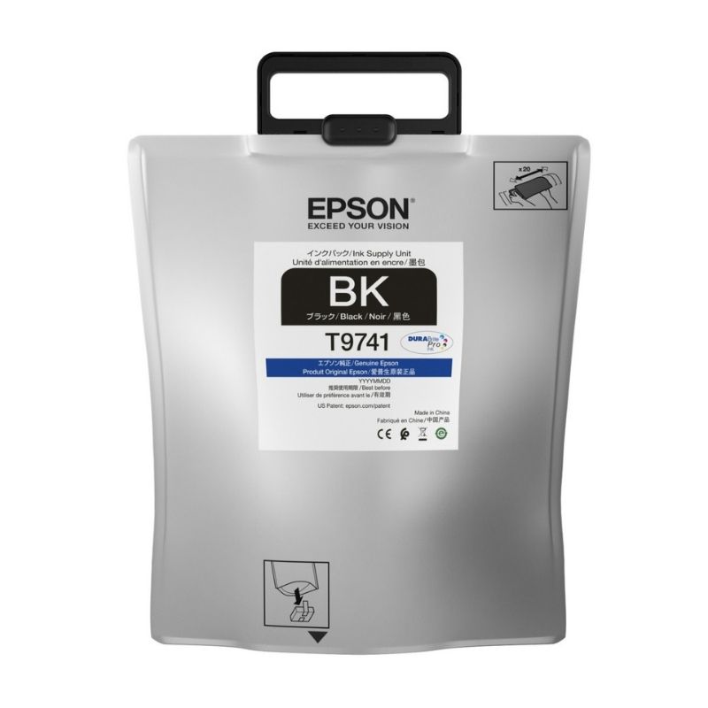 BOLSA DE TINTA EPSON MOD WF-C869R, COLOR NEGRO ALTA CAP RENDIMIENTO 86,000 T974120