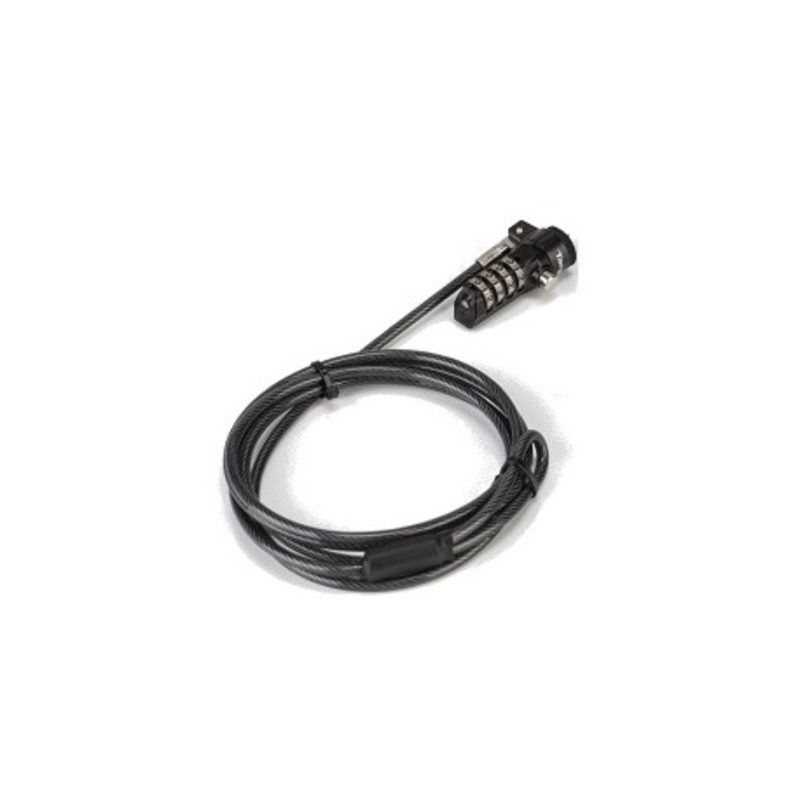 CANDADO DE SEGURIDAD TARGUS MOD ASP61LA CABLE CON BLOQUEO DE COMBINACION PARA LAPTOP, 1.5 METROS, COLOR NEGRO ASP61LA