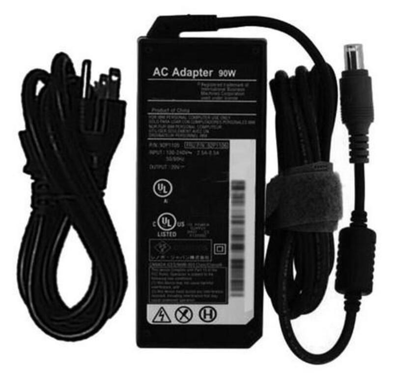 CARGADOR IBM MOD M6171190 ORIGINAL AC ADAPTER, IBM-LENOVO THINKPAD R60, T60, X60, 20V 4.5A, TIP 7.9X5.5, 90W IB1910