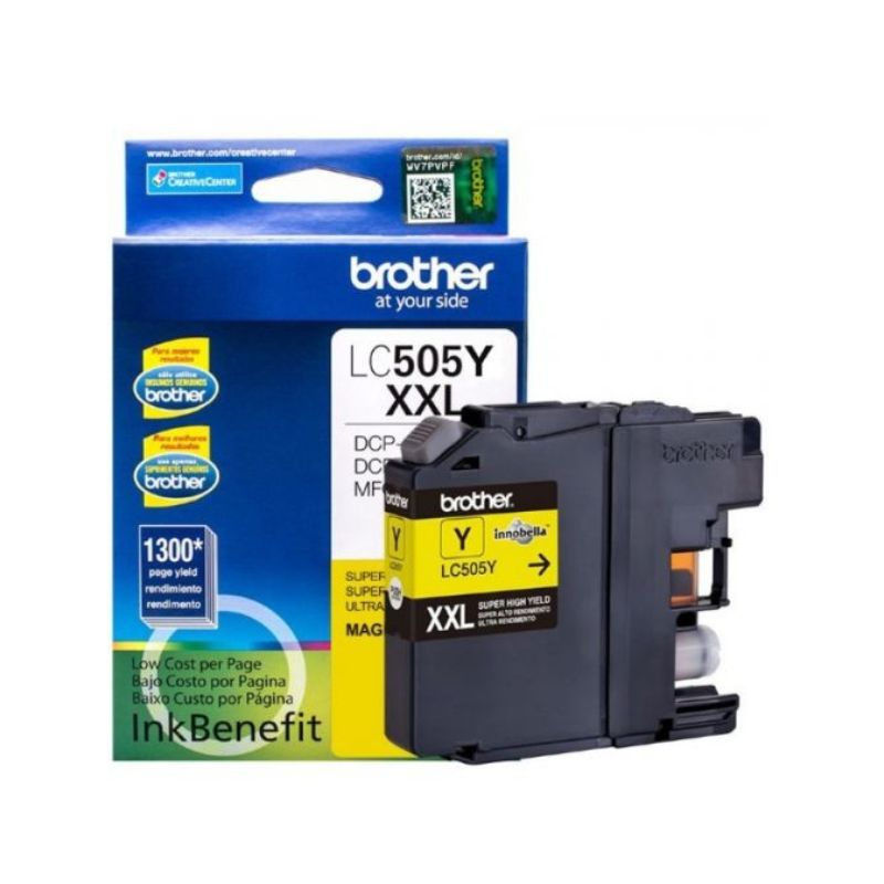 CARTUCHO BROTHER MOD LC-505Y SERIES J100/J105/J200 XXL AMARILLO LC505Y